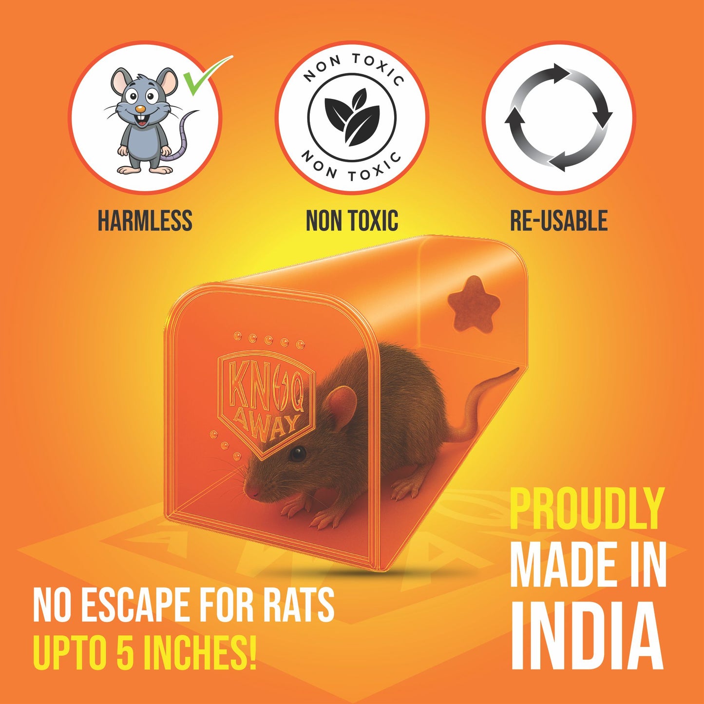 Small Rat Trap with Bait (For Small Rats)