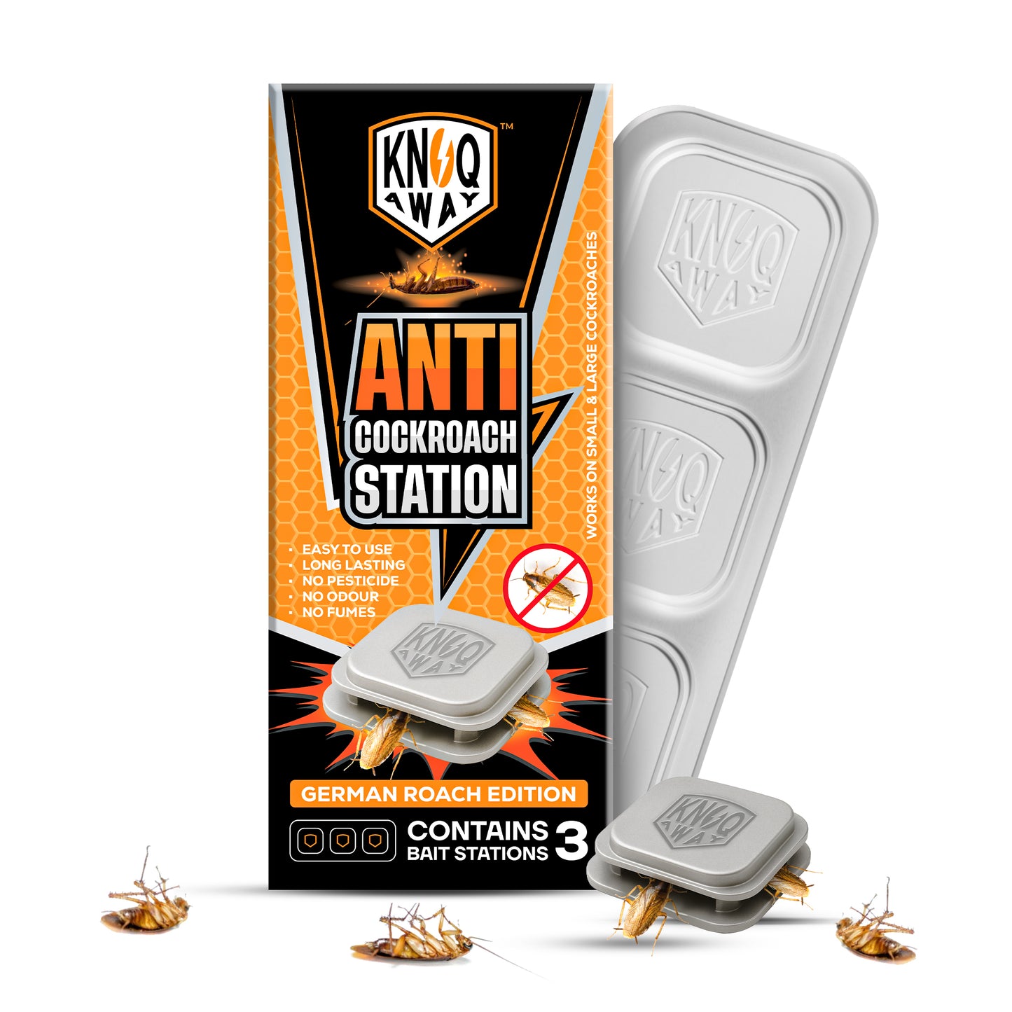 German & Small Cockroach Bait Station (Pack of 3 Baits)