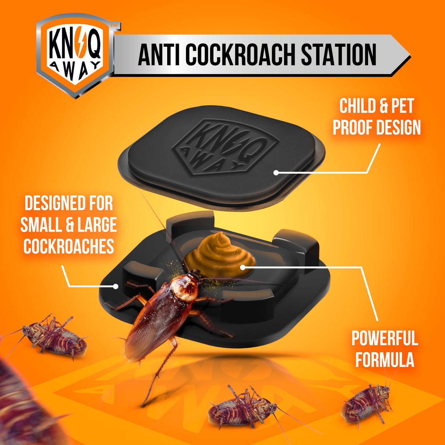 Anti Cockroach Bait Station (Pack of 3 Baits)