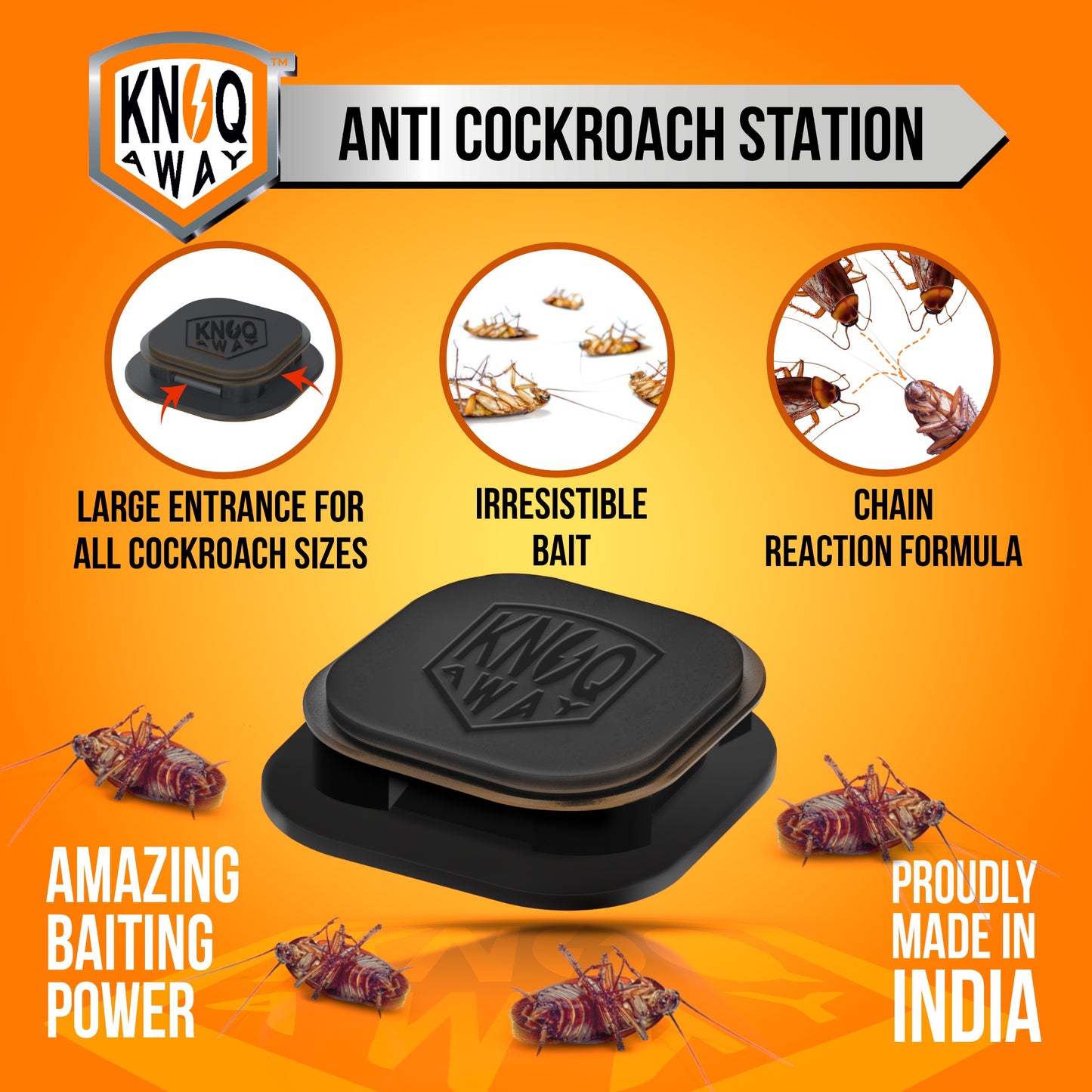 Anti Cockroach Bait Station (Pack of 3 Baits)