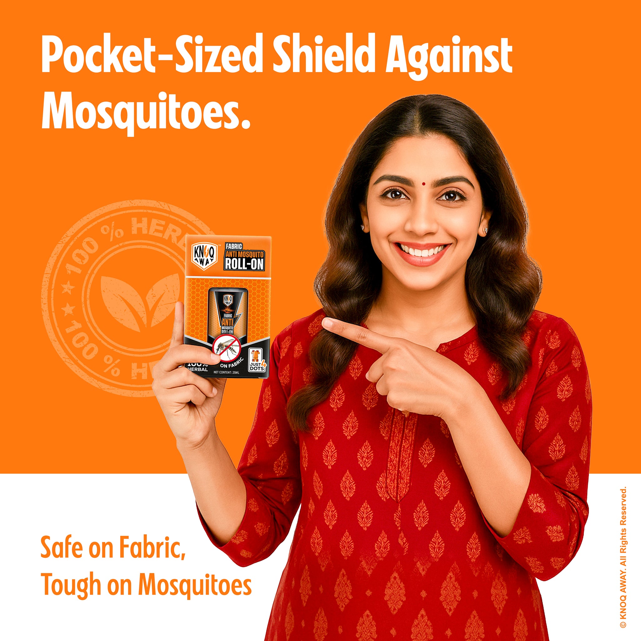 Herbal Mosquito Repellent Fabric Roll-On (25 ml)