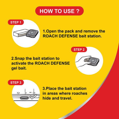 Cockroach Bait Station (Pack of 6) Strong
