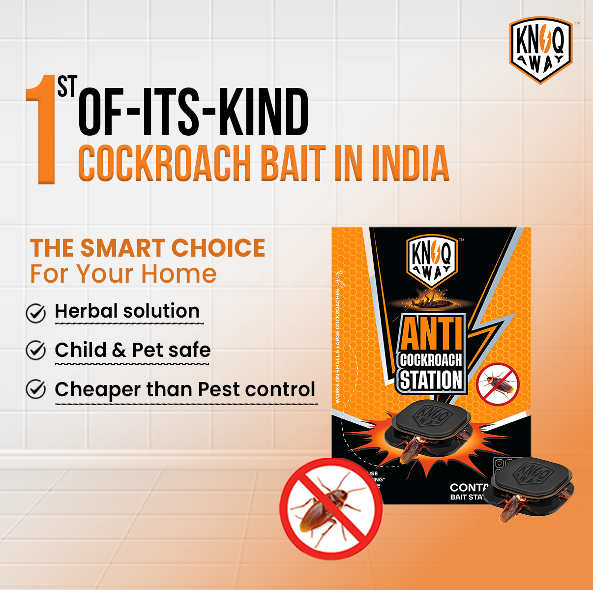 Cockroach Bait Station (Pack of 6 Baits)