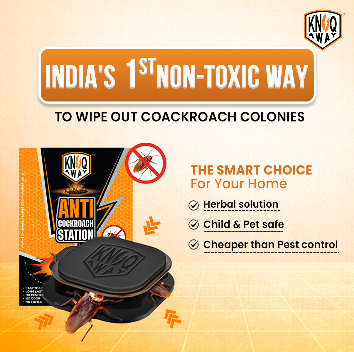 Cockroach Bait Station (Pack of 6 Baits)